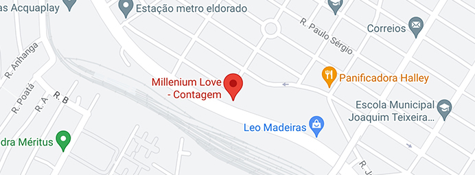 Mapa do Millenium Love II - Contagem